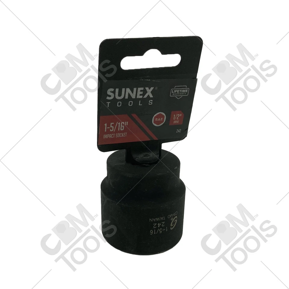 Enchufe de impacto estándar Sunex 242 1/2" Drive 6 puntos 1-5/16" Foto 1 de 1