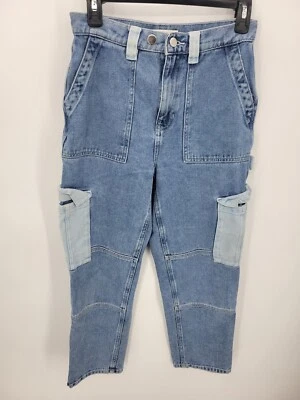 Pacsun Jeans Womens 27 High Rise Two Tone Carpenter High Rise Denim Y2K 90s - Image 1 of 4