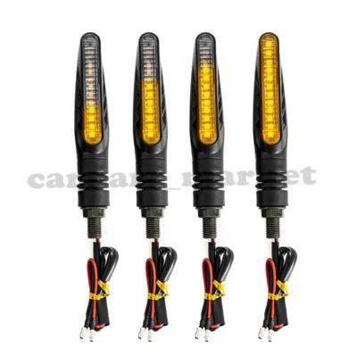 4PC Amber LED Turn Signal Light Indicator Blinker Lamp For Yamaha YZF-R6 1999-19 - Image 1 of 4