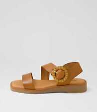 New Diana Ferrari Jangel Tan Leather Sandals Womens Shoes Casual