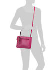 VALENTINA Made in Italy LEATHER CROSSBODY IN DEEP PINK NWT