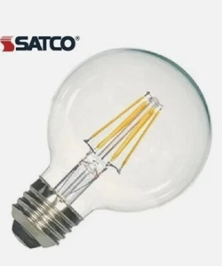 SATCO S9563 LED 4.5W(40W EQ.) G25 GLOBE 120V E26 BASE 2700K CLR BULB - Picture 1 of 2