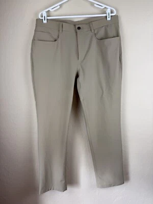 Pantalones de golf Penguin para hombre W36 L30 beige pantalones elásticos 36x30 Foto 1 de 4