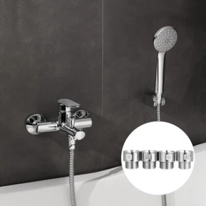 4 Pezzi Raccordi Raccordo Tubo Doccia Bagno Spruzzatore Testa Adattatore - Foto 1 di 12