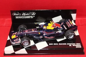 1/43 Red Bull Racing Renault RB4 (2008) - #10 M. Webber - MINICHAMPS - Foto 1 di 3
