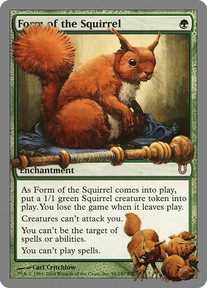 MTG Form of the Squirrel  - Unhinged #96 - Image 1 of 1