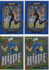 4- WILL LEVIS 2023 PRIZM DRAFT PICKS INSERT/BLUE WAVE/ROOKIE CARDS #D 249