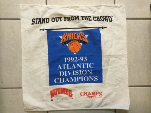 New York Knicks  Vintage 1992-1993 Atlantic Division Towel SGA Cover
