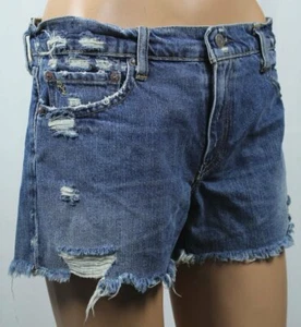 Polo Ralph Lauren Blue Crosby Denim Distressed Shorts NWT $98 - Picture 1 of 1