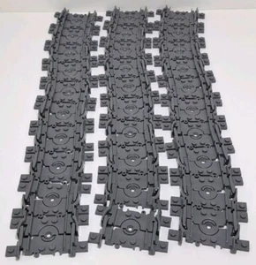 Lego Train Track 30 Flexible Segment Lot Dark Bluish Grey Part #88492c00 - Picture 1 of 5