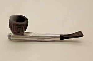 Vintage Kirsten V Sandblasted Aluminum Estate Pipe - Picture 1 of 10