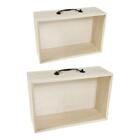 Wooden Display Box Portable Storage Box for Wedding Collectible Anniversary