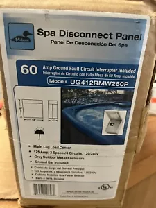 Midwest Electric Products 60 Amp GFI Spa Disconnect Panel UG412RMW260P - Picture 1 of 3
