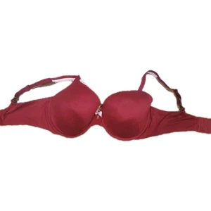 Victoria's Secret Body By Victoria Lined Perfect Coverage Bra Red 38DD - Picture 1 of 5