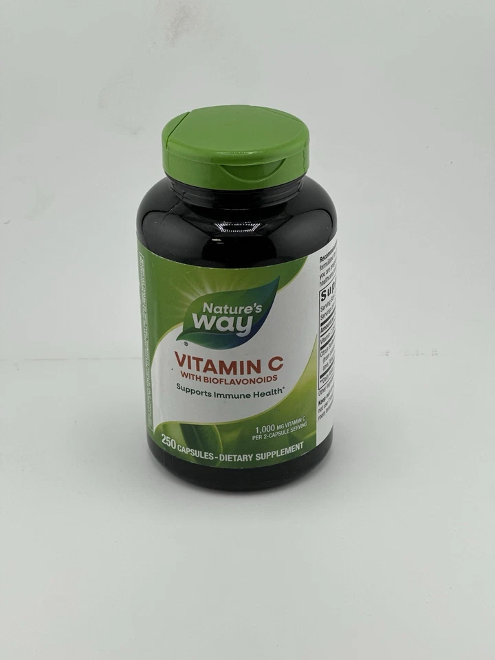 Nature's Way Vitamina C con Bioflavonoides Apoyo Inmunológico, 1000mg, 250 Cápsulas Foto 1 de 2