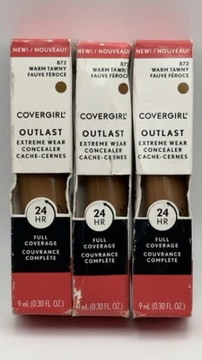 COVERGIRL - LOT of 3 - Outlast Extreme Wear CONCEALER - 872 Warm Tawny - Sealed - Image 1 of 4