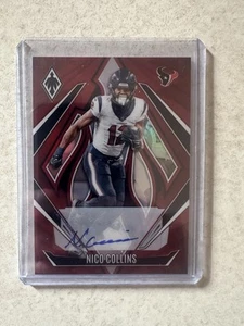 2024 Panini Phoenix - Nico Collins /75 Auto 🔥 Houston Texans #115 Red - Picture 1 of 2