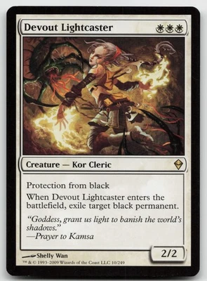 MTG Devout Lightcaster R Zendikar 10 LP - Image 1 of 2