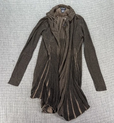 Cárdigan Max Edition Gris Frente Abierto Marrón Negro Talla Mediana Manga Larga Nuevo con Etiquetas Foto 1 de 4