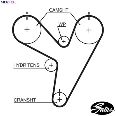 TIMING BELT 5674XS FOR PLYMOUTH DODGE CHRYSLER GRAND/VOYAGER 300 TOWN/& 300C - Image 1 of 4