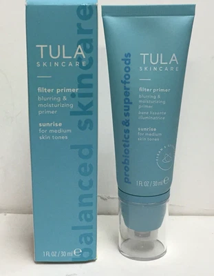 Tula Filter Primer SUNRISE Blurring & Moisturizing Primer Medium Skin Tone 1 oz - Image 1 of 3