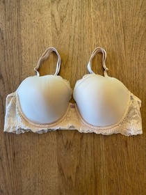 Victoria's Secret Marzipan Lace 36DD Dream Angels Classic Coverage  Demi Bra VS