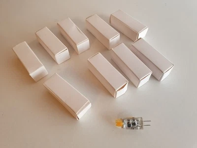 9x G4 LED COB Warmweiß 1W 1,6W AC DC 12V klar Ersatz für Halogen 10W 20W 2700K - Bild 1 von 3