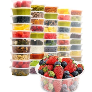 AVLASH® 25 Pack- 250ml / 8oz Round Stackable Plastic Food Container Set With... - Picture 1 of 7