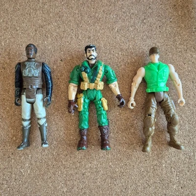 3 Figures Lando Calrissian Lanard The Corps Elite Commando Zander Crash G.I.Joe Foto 1 de 4