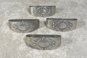 4 Royal Danish USA Oval Napkin Ring International Sterling Silver Set (G) - Picture 1 of 16