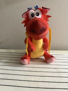 Disney Mulan Plush Mushu Dragon Red 9” Inches Stuffed Animal Toy Plush - Picture 1 of 7