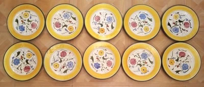 10 VTG. STANGL DELA-WARE LAURITE 8" LUNCH PLATES - MADE IN USA - Image 1 of 3