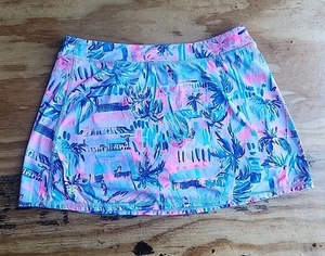 Luxletica Lilly Pulitzer Girls Size XL (12-14) Mini Alia Skort Pink Blue White - Picture 1 of 10