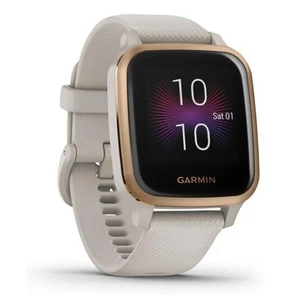 Garmin Venu Sq Music Edition GPS Smartwatch Activity Monitor Watch Light Gold - Picture 1 of 12