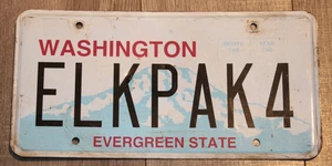 Matrícula de Washington "ELKPAK4" - Imagen 1 de 4