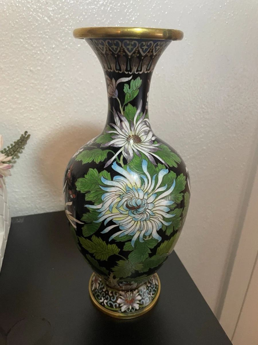 中国景泰蓝印第安纳中国古董花瓶| eBay