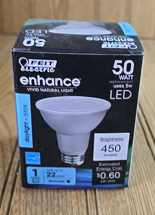 Feit Electric PAR20DM/950CA LED Lamp, Flood/Spotlight PAR20 Lamp 50 W Equivalent - Image 1 of 4