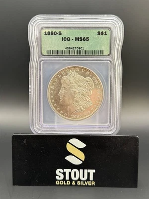 1880 S Morgan Silver Dollar ICG MS-65 - Image 1 of 4