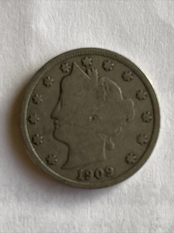 1909 Liberty Head V Nickel - Circulated Condition Cover