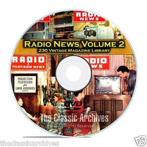 Radio & TV News, Electronics World, Vol 2, 230 Vintage Magazines DVD B83 - Bild 1 von 6