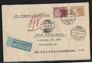 AUSTRIA, 1934, CUBIERTA DE CORREO AÉREO FINA, ATRACTIVA, ¡VER!! - Imagen 1 de 2