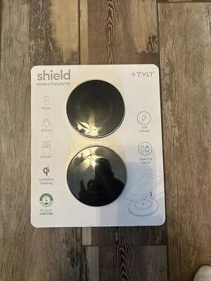 TYLT Shield 2 Pack Wireless Charger Pad | Wireless Charging Station | Qi.-Black - Image 1 of 2