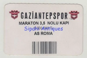 GAZIANTEPSPOR - BOLETO DE FÚTBOL PARTIDO COPA UEFA 2004 AS ROMA - Imagen 1 de 2