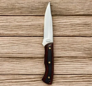 FROST CUTLERY Wood Stripe Full-Tang Fixed Blade Hunting Knife  - Picture 1 of 15