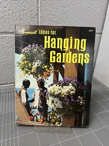 VINTAGE BOOK SUNSET IDEAS FOR HANGING GARDENS RETRO 1974 FLOWERS - Picture 1 of 21