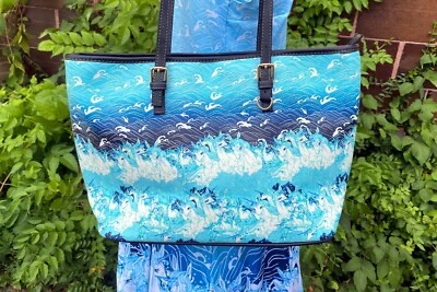 Bolsa tote de couro sintético The Last Unicorns in the Sea bolsa de mão - Imagem 1 de 4