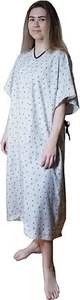 Venta al por mayor vestido de hospital con corbata trasera estampado de velero (pequeño - 2XL) - Imagen 1 de 6