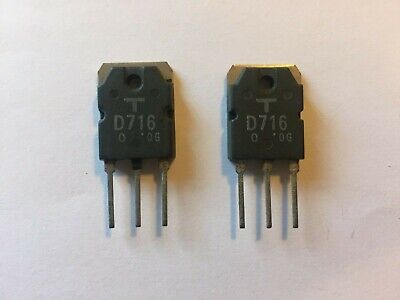  Genuine Toshiba   2sd716 Power Transistors (2pcs) New • 7.99£