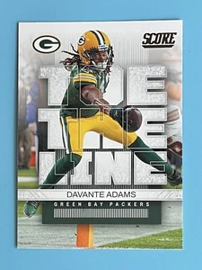 2022 Score Football Davante Adams Toe the Line Green Bay Packers #TL-DA - Picture 1 of 2