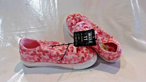 Sneakers nuove con etichette bambina taglia 11 * CONVERSE * rosa glitter farfalla S 167